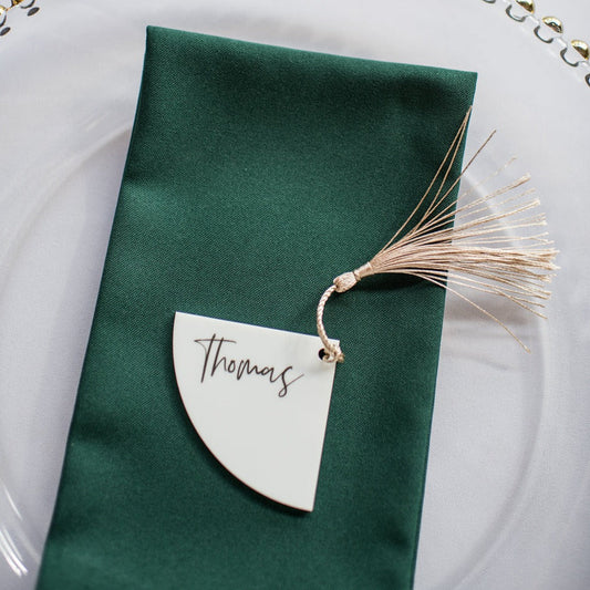 Monochrome Wedding Place Cards