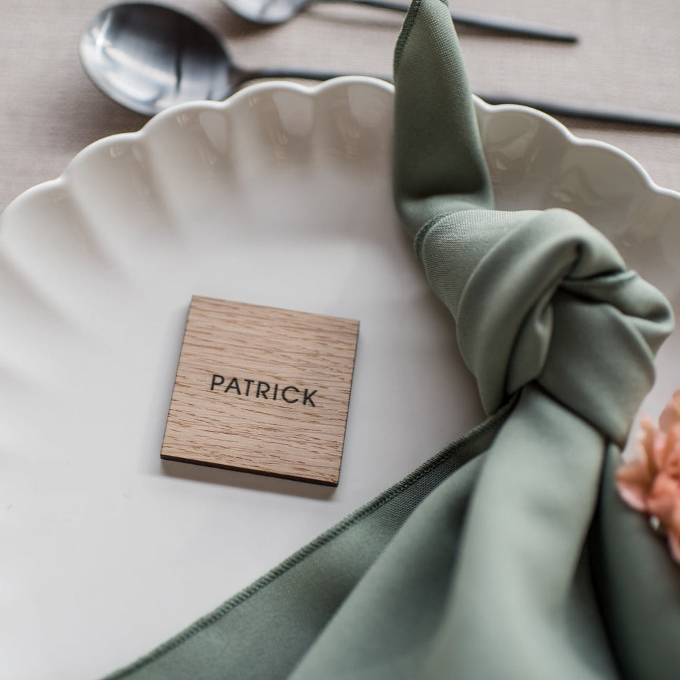 Wooden Wedding Name Places